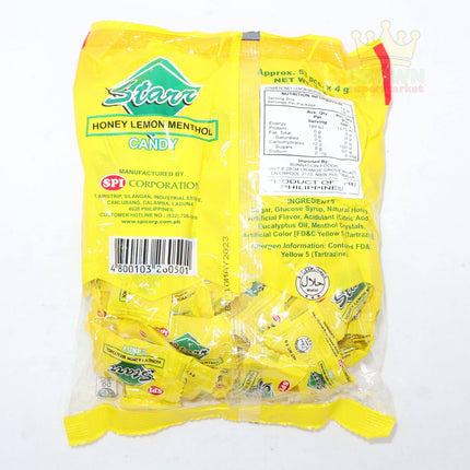 SPI Starr Honey Lemon Menthol Candy 212g - Crown Supermarket