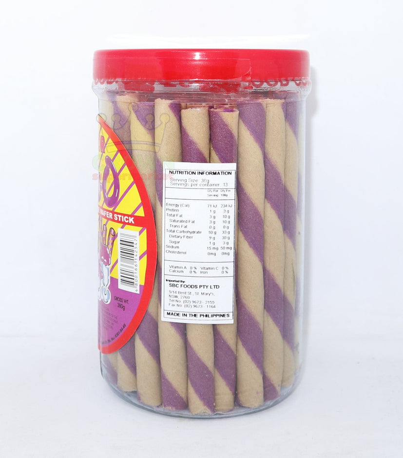 Stik-O Ube Wafer Stick 380g | Crown Supermarket