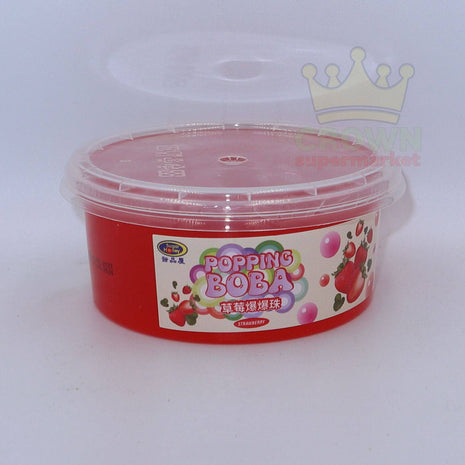 Sugar Honey Popping Boba Strawberry 450g - Crown Supermarket