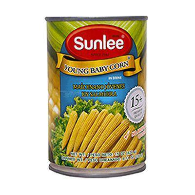 Sunlee Young Baby Corn (20+) 410g - Crown Supermarket
