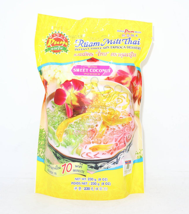 Madam Pum Ruam Mitt Thai (Three Mix Tapioca Dessert) 230g - Crown Supermarket