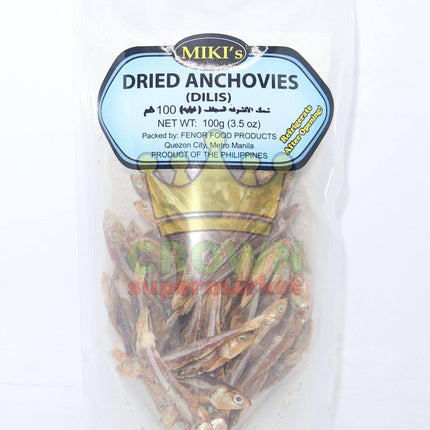 Miki's Dried Anchovies (Dilis) 100g - Crown Supermarket