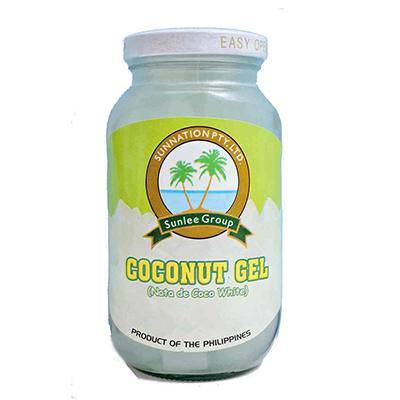 Sunlee Coconut gel White (Nata de Coco) 340g - Crown Supermarket