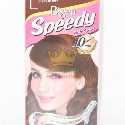 Bigen Speedy Hair Color Light Brown (L) - Crown Supermarket