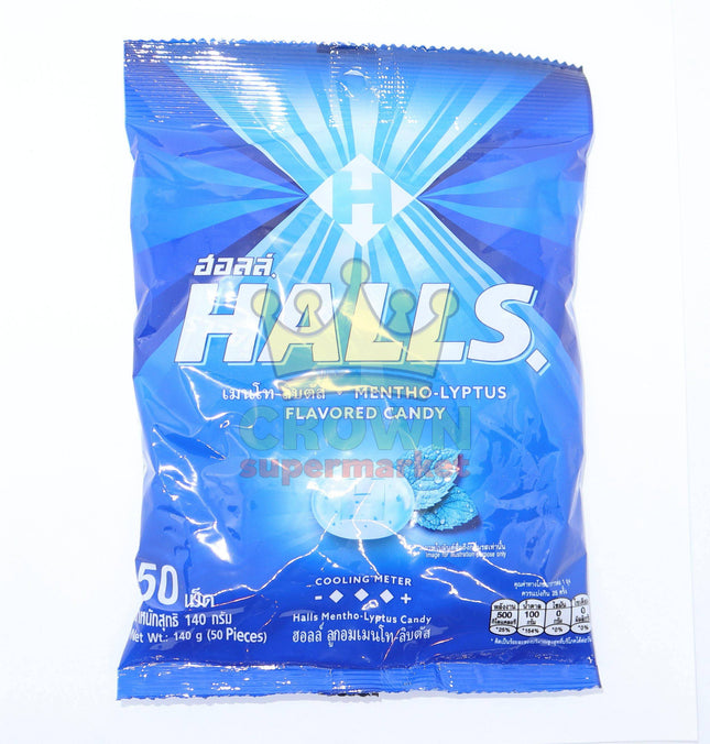 Halls Mentho-Lyptus Candy 140g - Crown Supermarket