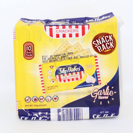 M.Y San SkyFlakes Crackers Garlic 250g - Crown Supermarket
