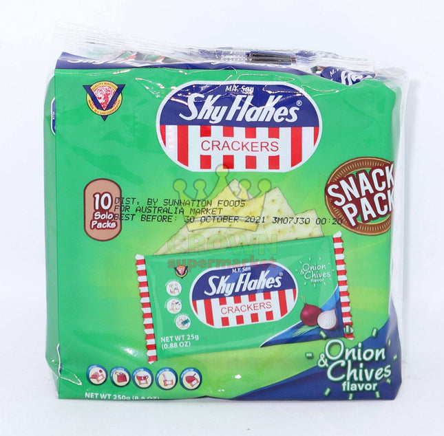 M.Y San Skyflakes Crackers Onion & Chives 250g - Crown Supermarket