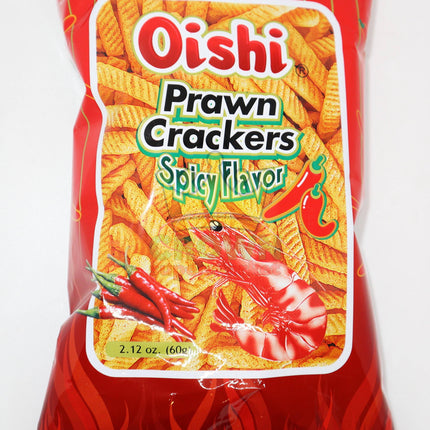 Oishi Prawn Crackers Spicy Flavor 60g - Crown Supermarket