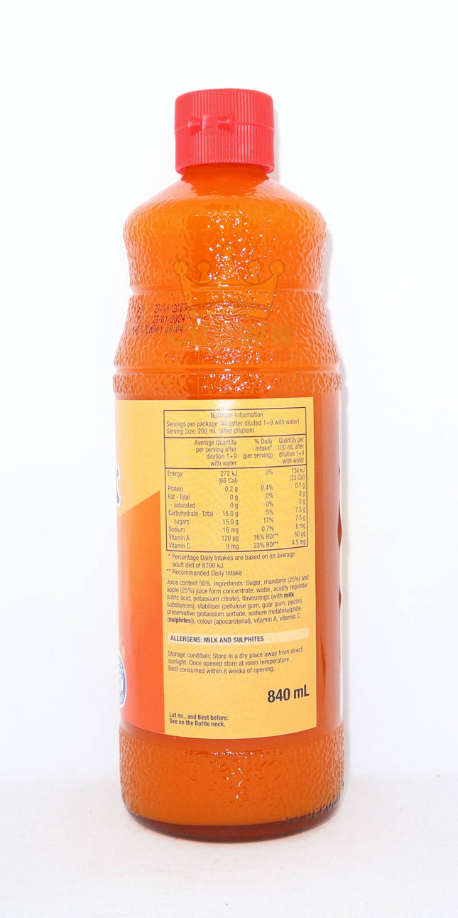 Sunquick Mandarin Syrup 840ml - Crown Supermarket