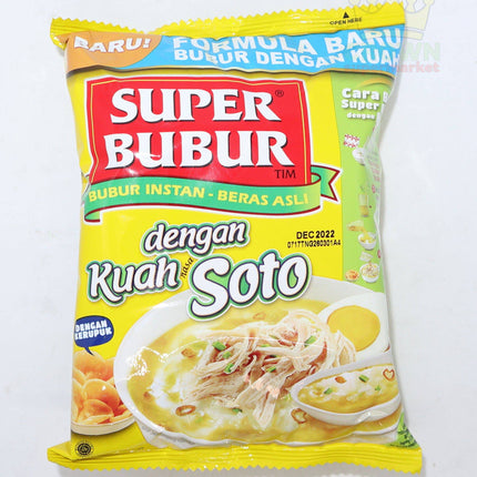Super Bubur Dengan Kuah Soto 46g - Crown Supermarket