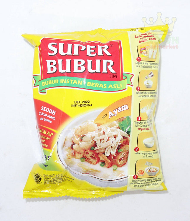 Super Bubur Rasa Ayam (Original) 45g - Crown Supermarket
