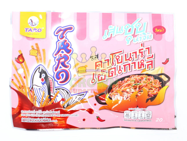 Taro Fish Snack Korean Spicy Carbonara Flavoured 20g - Crown Supermarket
