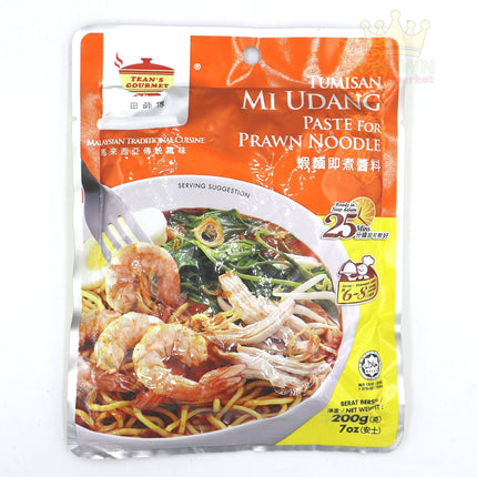 Tean's Tumisan Mi Udang (Paste for Prawn Noodle) 200g - Crown Supermarket