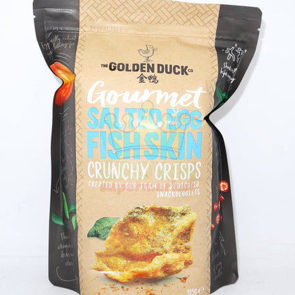 The Golden Duck Co Gourmet Salted Egg Fish Skin 105g - Crown Supermarket