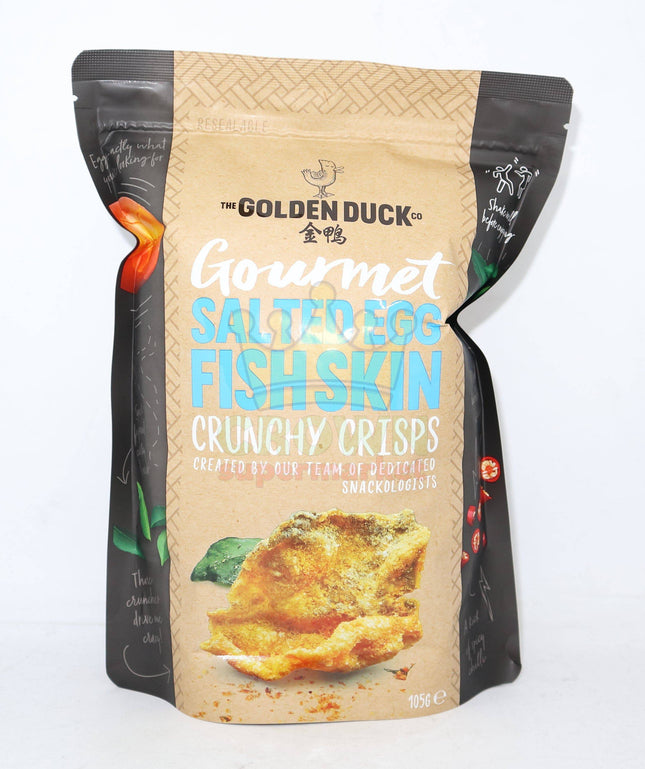 The Golden Duck Co Gourmet Salted Egg Fish Skin 105g - Crown Supermarket