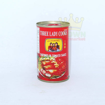 Three Lady Cooks Sardines in Tomato Sauce 155g - Crown Supermarket