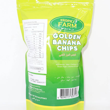 Tropics Farm Golden Banana Chips 350g - Crown Supermarket