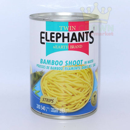 Twin Elephants Bamboo Shoot Strips in Water 540g - Crown Supermarket