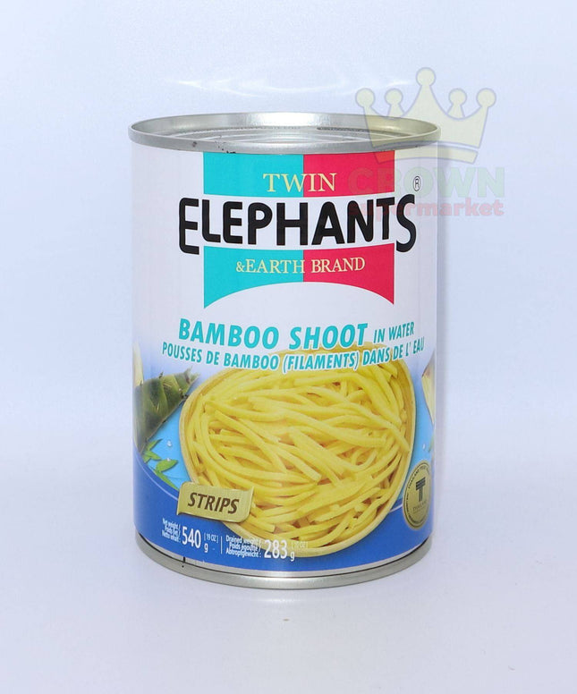 Twin Elephants Bamboo Shoot Strips in Water 540g - Crown Supermarket