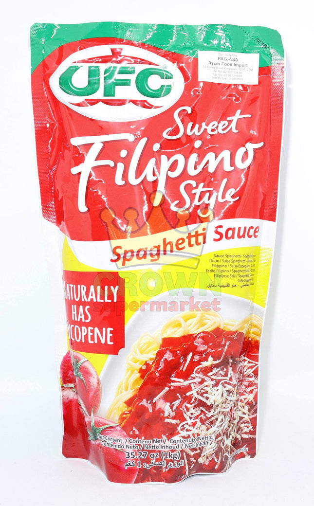 UFC Spaghetti Sauce Sweet Filipino Style 1Kg - Crown Supermarket
