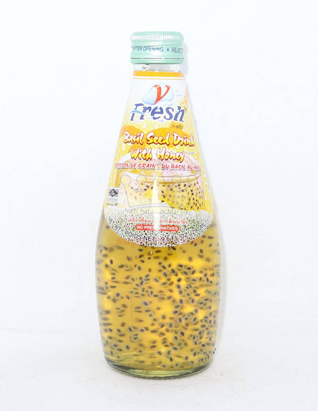 V Fresh Basil Seed Drink With Honey 290ml - Crown Supermarket