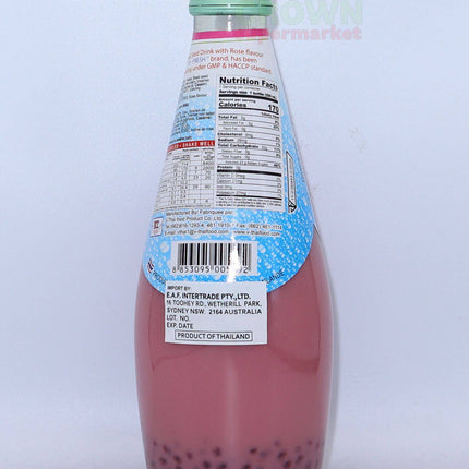 V Fresh Basil Seed Drink with Rose Flavor 290ml - Crown Supermarket