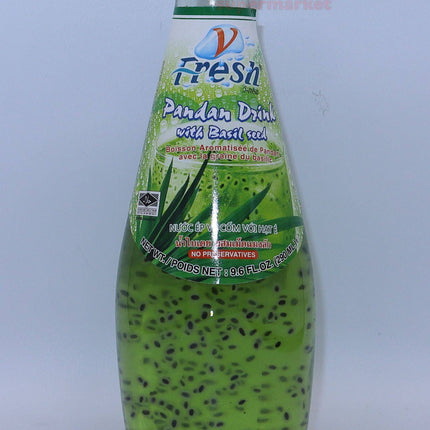 V Fresh Pandan Drink with Basil Seed 290ml - Crown Supermarket
