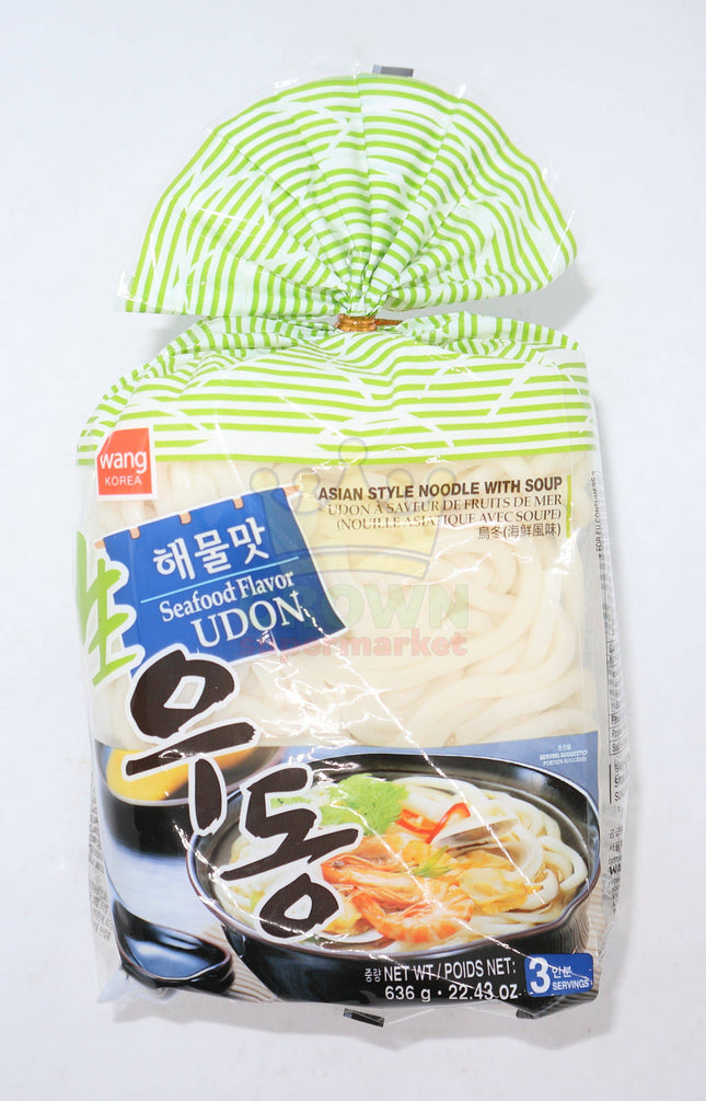Wang Asian Style Noodle with Soup (Seafood flavor UDON) 636g - Crown Supermarket