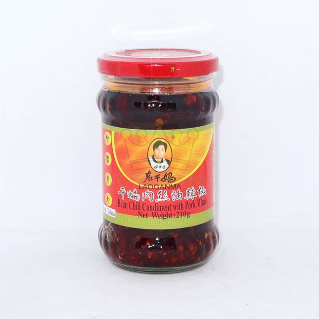 Lao Gan Ma Bean Chili Condiment with Pork Mince 210g - Crown Supermarket