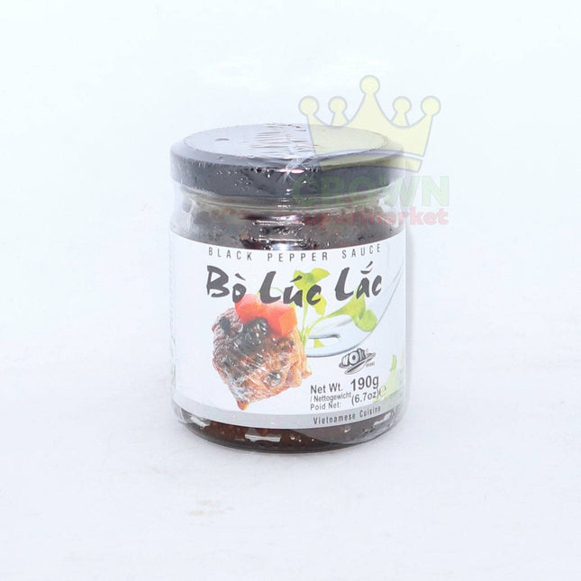 Wok Black Pepper Sauce (Bo Luc Lac) 190g - Crown Supermarket