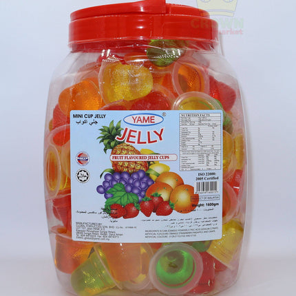 Yame Fruit Flavoured Mini Cup Jelly 1.6KG - Crown Supermarket