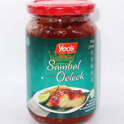 Yeo's Sambal Oelek 250ml - Crown Supermarket