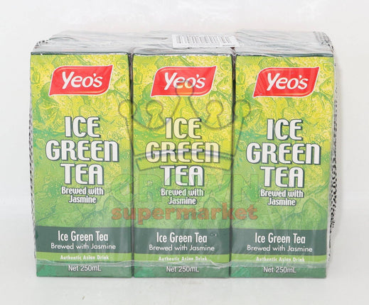 Yeo's Iced Green Tea Drink 6 x 250ml - Crown Supermarket