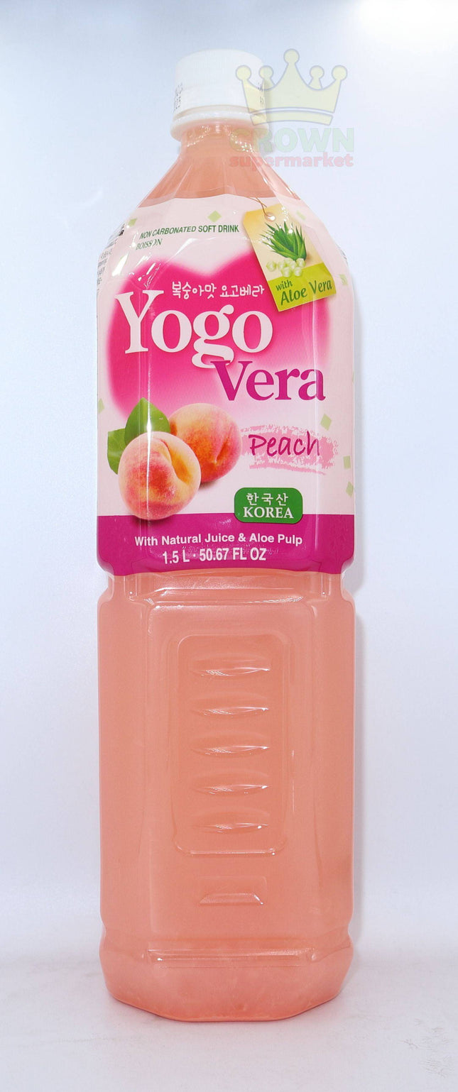 Yogovera Peach 1.5L - Crown Supermarket
