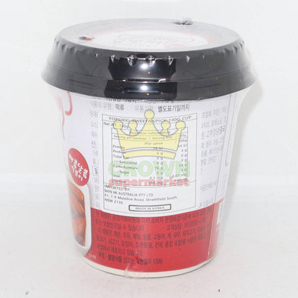 Young Poong Yopokki Sweet & Spicy Topokki Cup 140g - Crown Supermarket