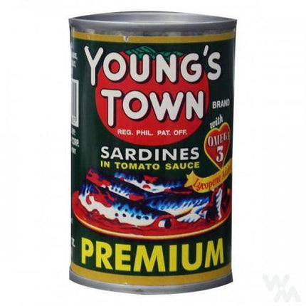 Young's Town Sardines in Tomato 155g - Crown Supermarket