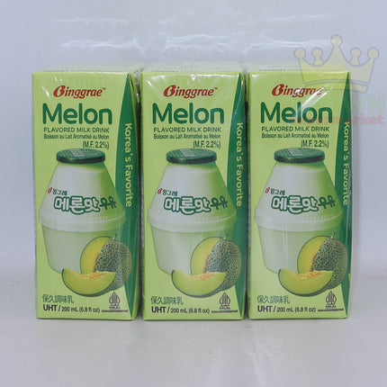 Binggrae Melon Flavored Milk Drink 6x200ml - Crown Supermarket