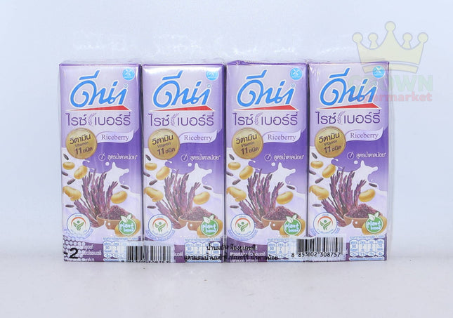 DNA UHT Soy Milk with Rice Berry Milk 4x180ml - Crown Supermarket