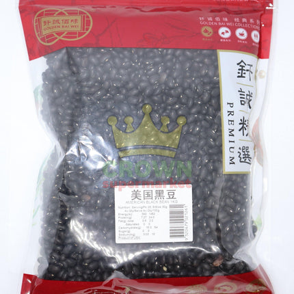Golden Bai Wei American Black Bean 1KG - Crown Supermarket