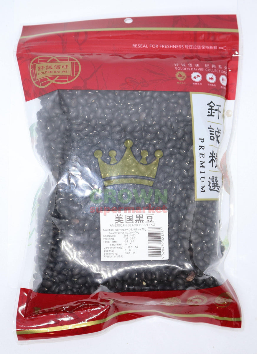 Golden Bai Wei American Black Bean 1KG – Crown Supermarket