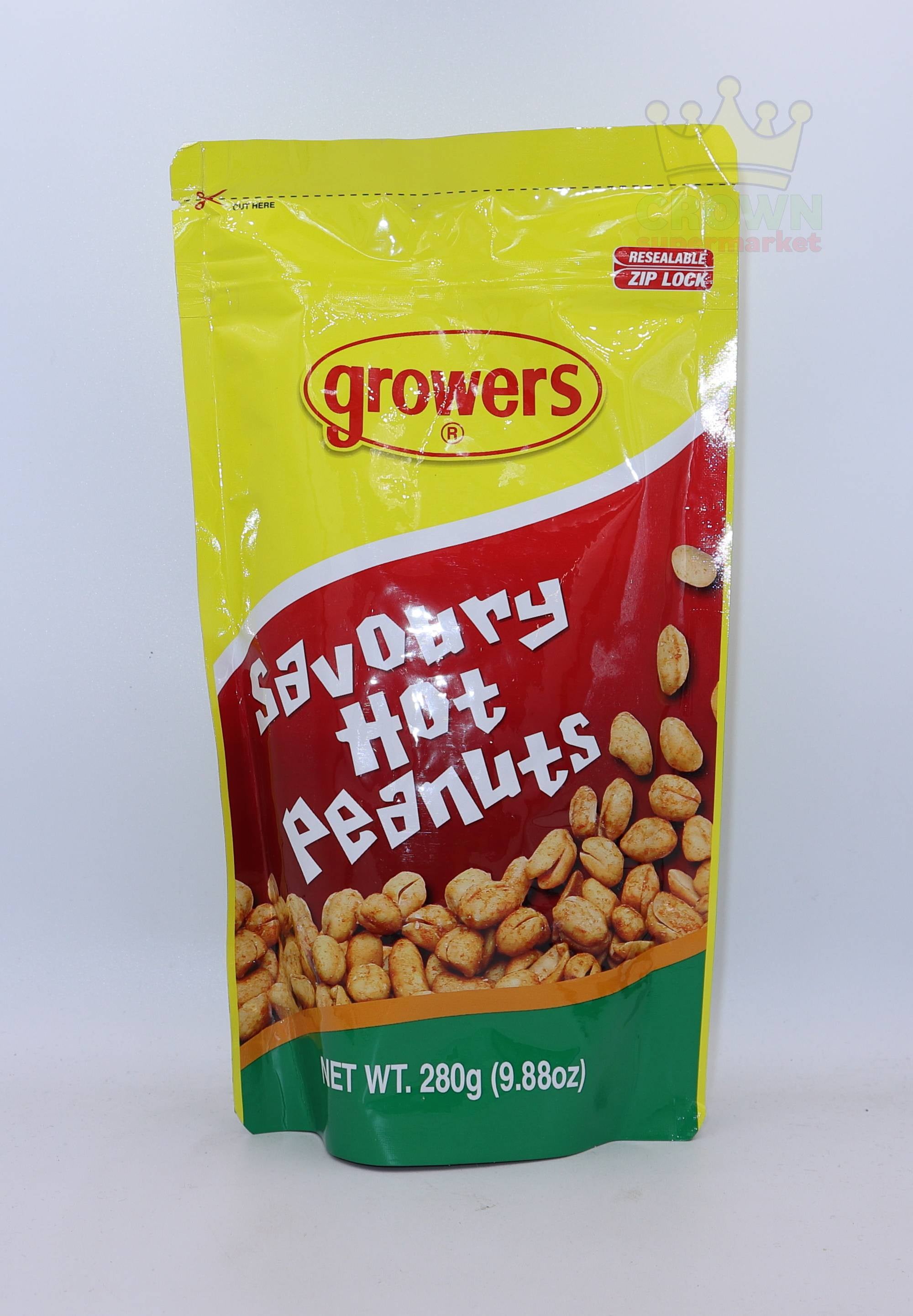 Growers Savoury Hot Peanuts 280g | Crown Supermarket