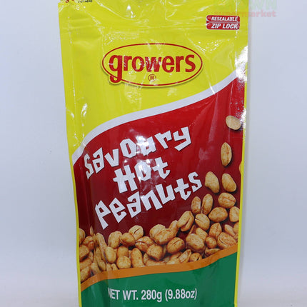 Growers Savoury Hot Peanuts 280g - Crown Supermarket