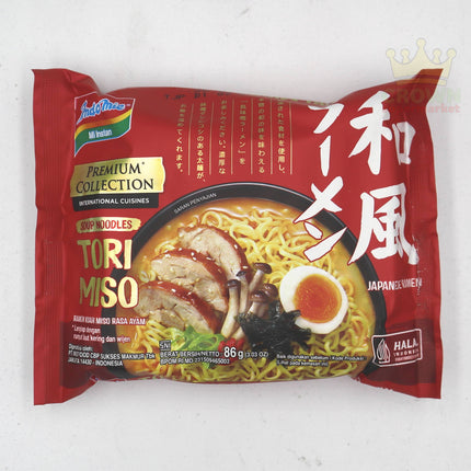 Indomie Soup Noodles Tori Miso (Ramen Kuah Miso Rasa Ayam) 86g - Crown Supermarket