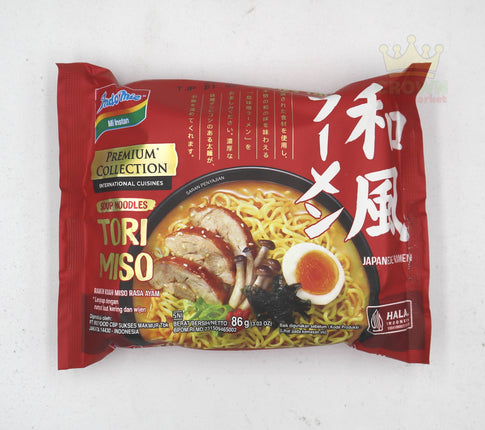 Indomie Soup Noodles Tori Miso (Ramen Kuah Miso Rasa Ayam) 86g - Crown Supermarket