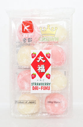Kido Strawberry Dai-Fuku (Mochi) 200g - Crown Supermarket