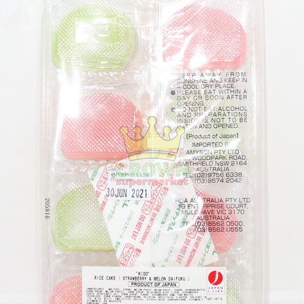 Kido Strawberry & Melon Dai-Fuku (Mochi) 200g - Crown Supermarket