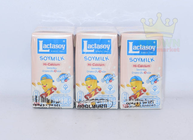 Lactasoy Soymilk Hi-Calcium 6x125ml - Crown Supermarket