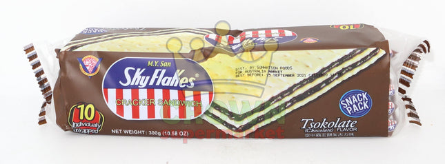 M.Y. San SkyFlakes Cracker Chocolate 300g - Crown Supermarket