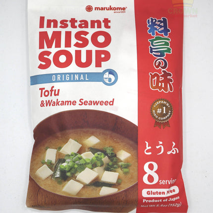 Marukome Miso Soup Tofu & Wakame Seaweed (8 Servings) 152g - Crown Supermarket
