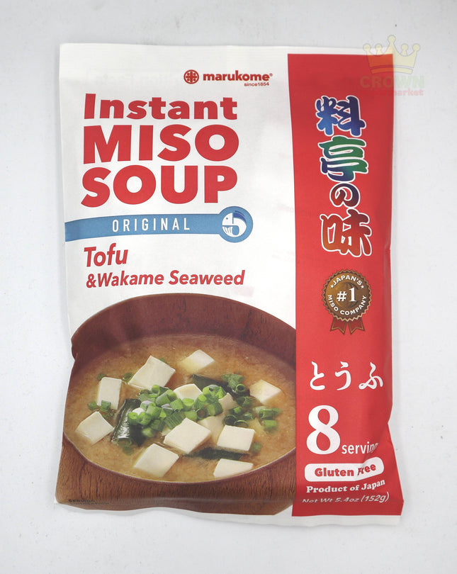 Marukome Miso Soup Tofu & Wakame Seaweed (8 Servings) 152g - Crown Supermarket